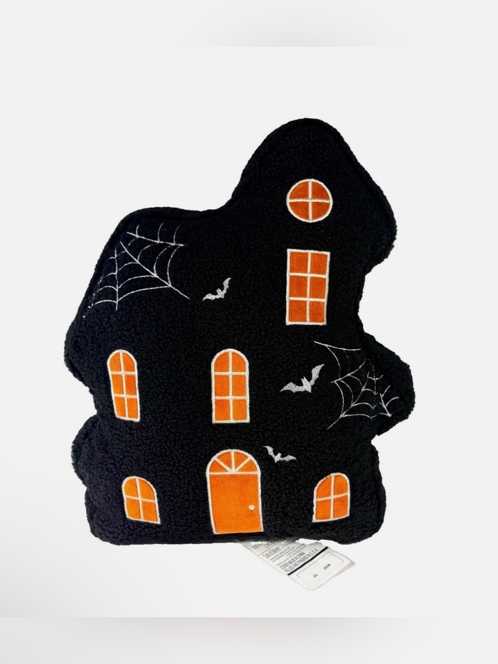 Halloween Haunted House Throw Pillow - 12”x12” - Picture 2 of 4